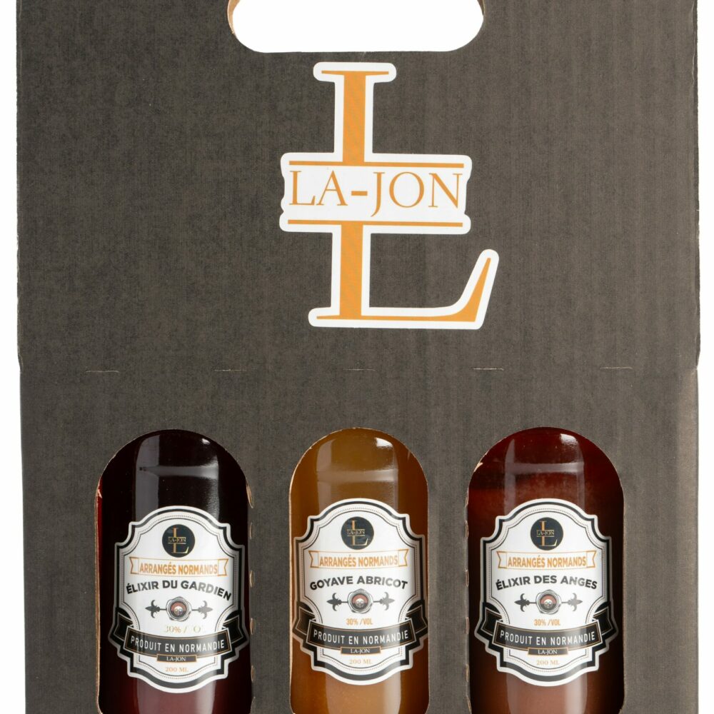 Coffret de 3 bouteilles 200 ml des Arrangés Normands